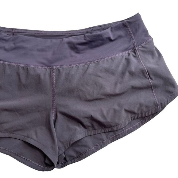Lululemon Speed Up Shorts Women Size 8 Purple 2.5” Inseam Running Gym Jog - Picture 3 of 10